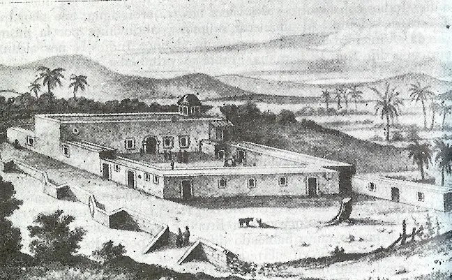Misión de Nuestra Señora de Loreto en el siglo XVII. Foto: Wikipedia.