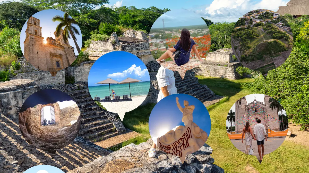 Durante una semana de vacaciones se puede conocer cada uno de los pueblos mágicos de Yucatán Foto: Canva/Yucatán Turismo