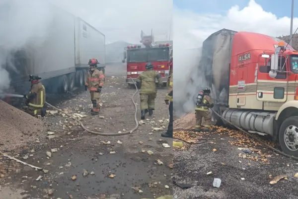 VIDEO | Transporte de carga acciona rampa de frenado en la Supercarretera Durango a Mazatlán
