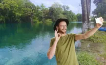 El río de Tamaulipas que cambia a un color hermoso después de las lluvias