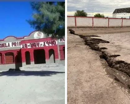 Se abre la tierra en escuela de Matamoros, Coahuila, ¿qué sucedió?