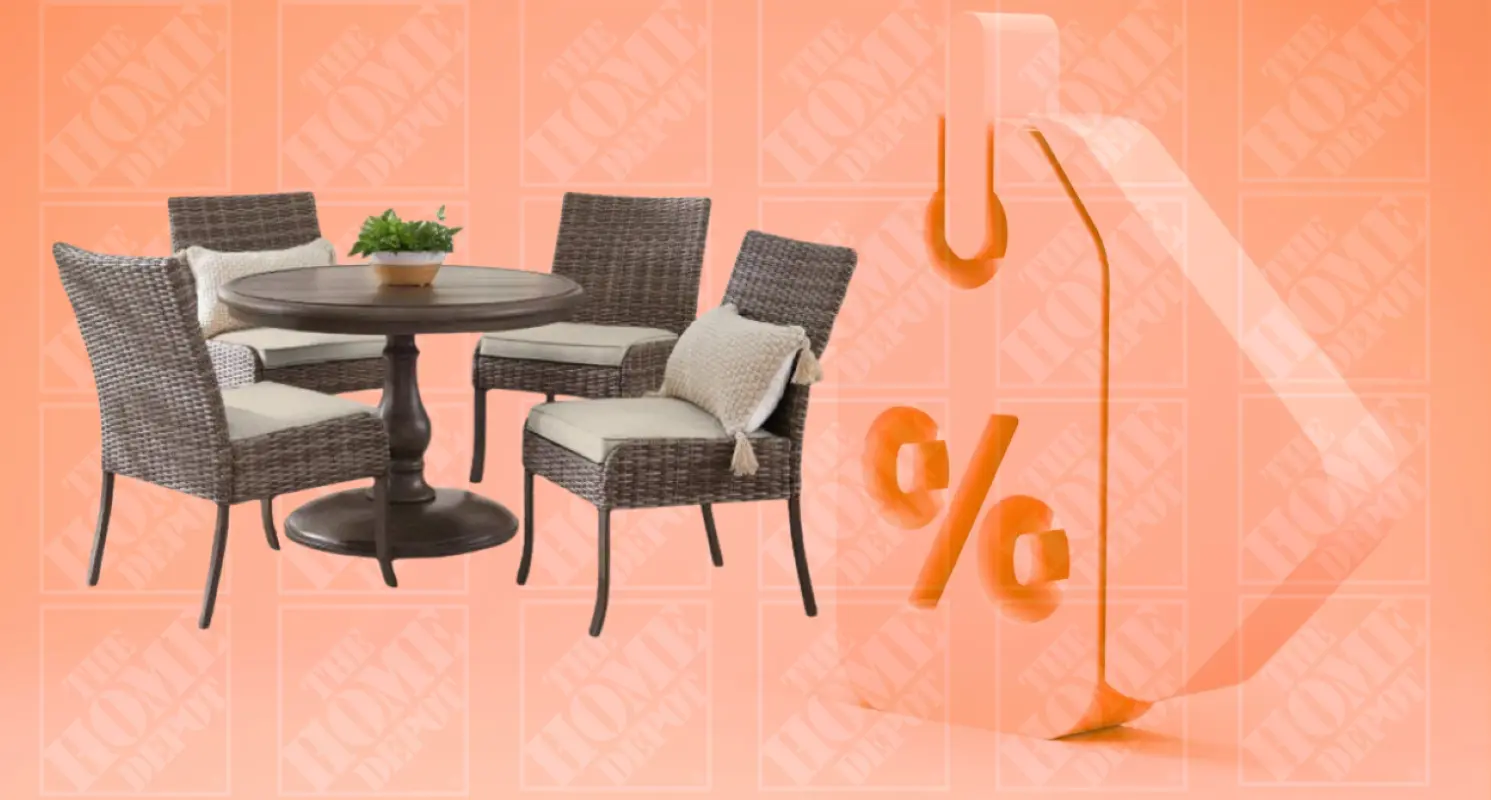 El juego de jardín que oferta The Home Depot es ideal para terraza o balcón. Foto: The Home Depot | Canva
