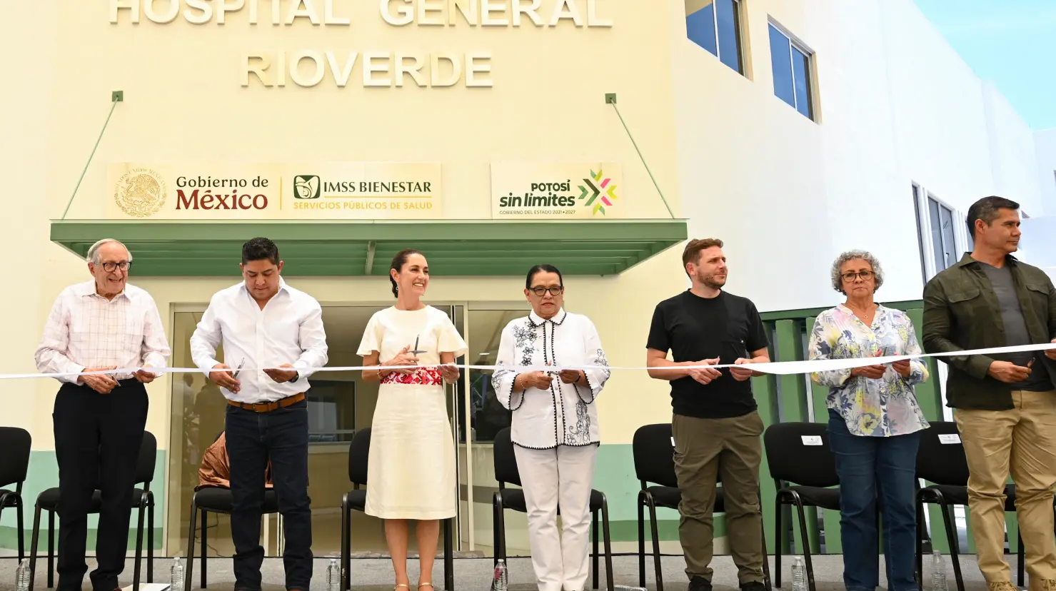 Claudia Sheinbaum inaugura hospital del IMSS Bienestar en Rioverde. Foto: Gobierno de México