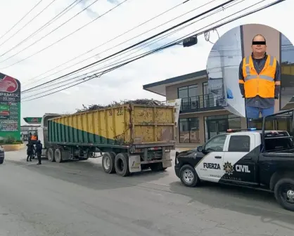 Detienen a hombre por tirar 30 toneladas de basura en Escobedo