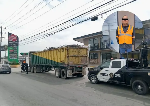 Detienen a hombre por tirar 30 toneladas de basura en Escobedo