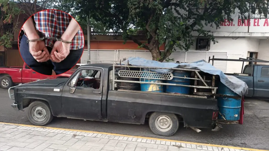 Detienen a hombre en San Nicolás por transportar residuos metálicos sin permiso