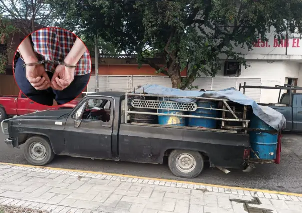 Detienen a hombre en San Nicolás por transportar residuos metálicos sin permiso