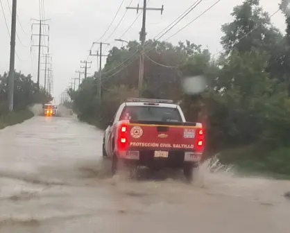 Lluvias en Saltillo activan cuerpos de auxilio, ¿qué significa?