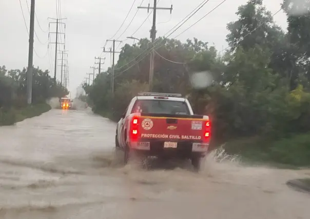 Lluvias en Saltillo activan cuerpos de auxilio, ¿qué significa?