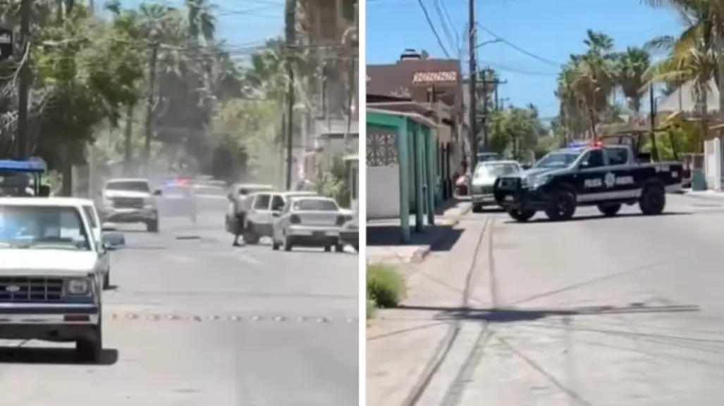 Captan en video persecución policiaca que sacude Loreto; deja más preguntas que respuestas
