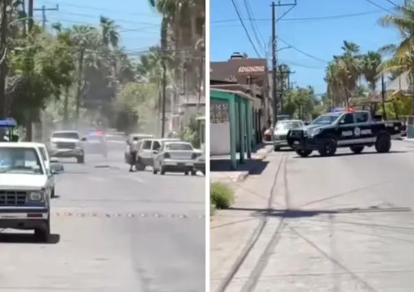 Captan en video persecución policiaca que sacude Loreto; deja más preguntas que respuestas
