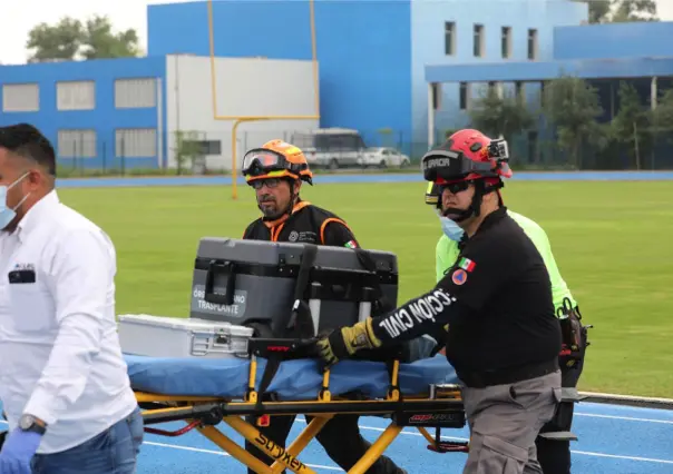 Trasladan en helicóptero pulmones para trasplante en Nuevo León