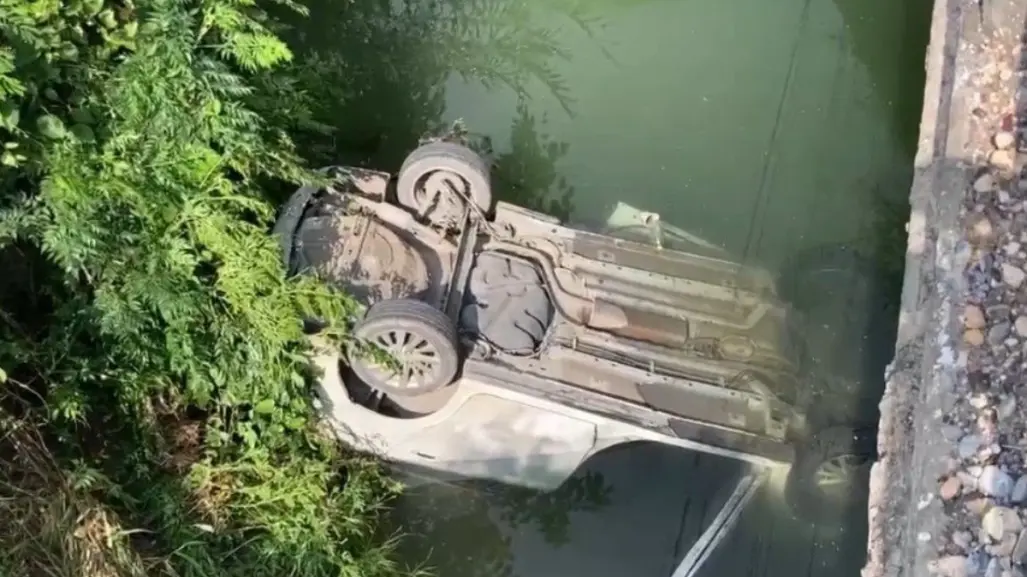 Pareja se salva de morir ahogada tras caer en canal en Ciudad Victoria