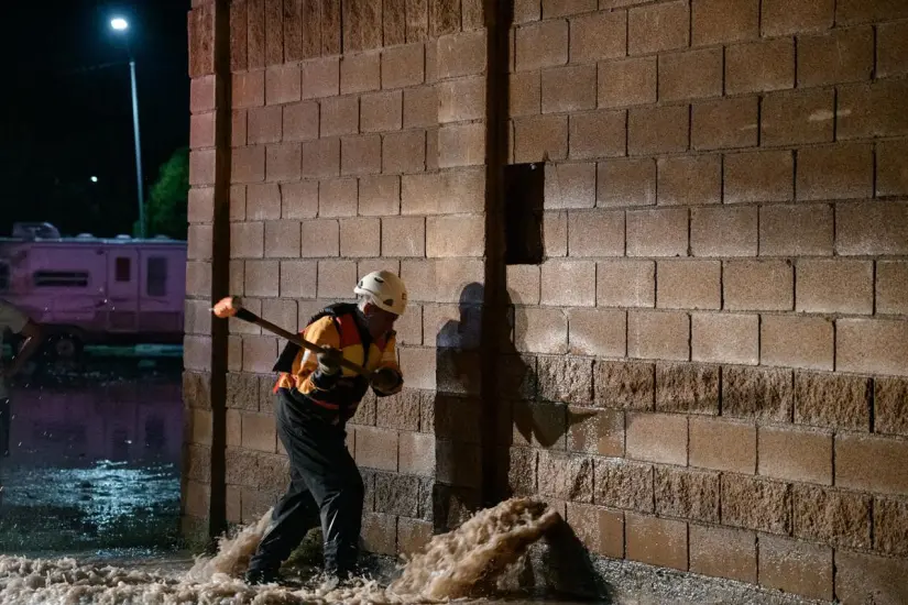 Afectaciones causadas por la lluvia en Saltillo / Foto: Gobierno de Coahuila