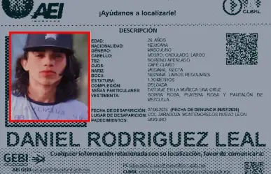 Desaparece joven en Montemorelos; fue visto por última vez en junio