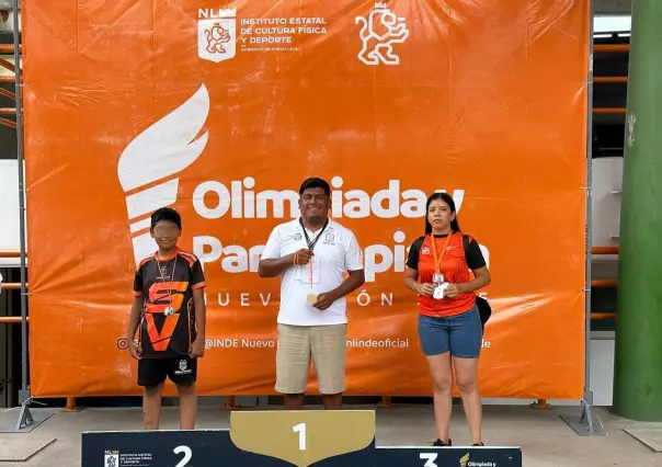 Raúl Cantú celebra el primer oro para Salinas Victoria en las Olimpiadas y Paralimpiadas Nuevo León 2025