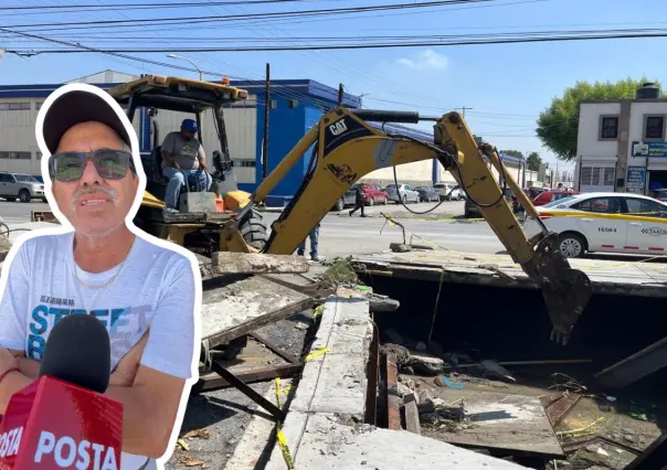 Su puesto de gorditas  cayó en un socavón en Saltillo, la historia de don Héctor 