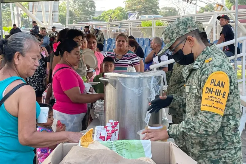 La atención a las familias y los sectores afectados por inundaciones continúa en el sur de Tamaulipas. Foto: Carlos García