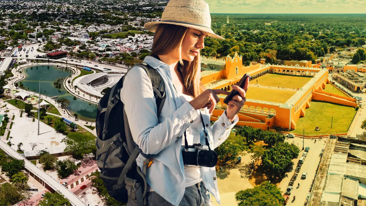 Esta es la mejor opción para llegar a Izamal desde Mérida sin coche Foto: Canva/Alexis Lara