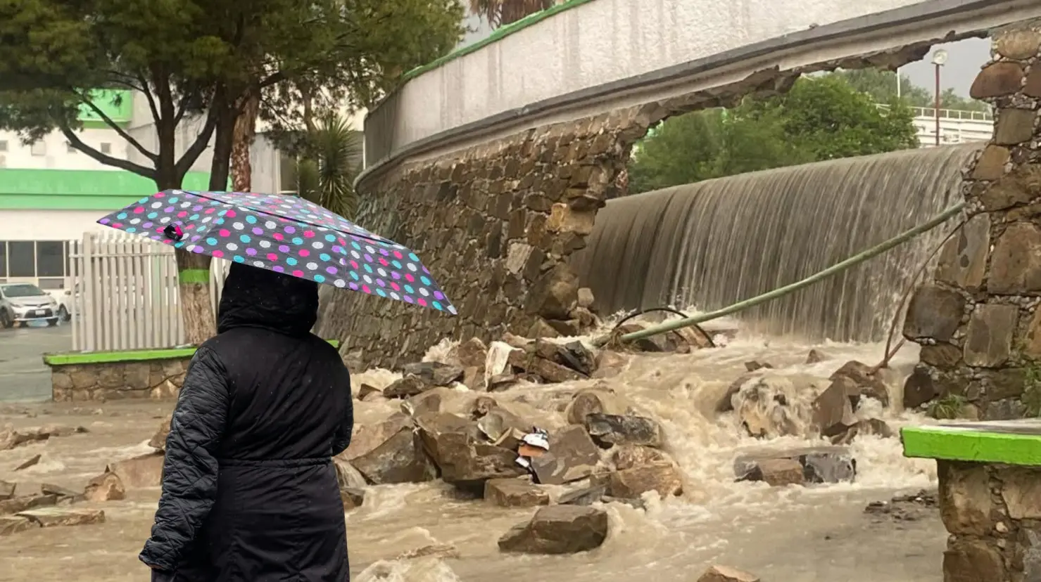 La Ciudad Deportiva presentó graves inundaciones. (Fotografía: La Palabra Saltillo)