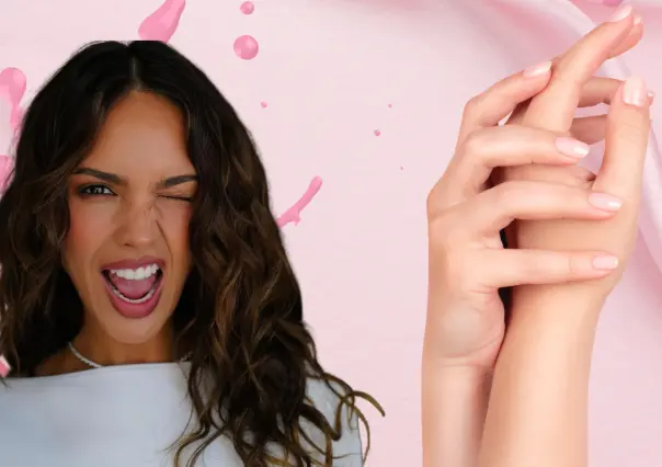 Manicura de clase alta: el tono rosa que elige Eiza González para lucir unas manos suaves
