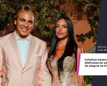 Cristian Castro y su novia disfrutan de un verano lleno de alegría en Italia
