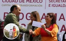 Clara Brugada entrega apoyos del programa Ingreso Ciudadano Universal en CDMX