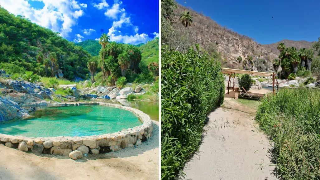 Este paraíso escondido en BCS tiene aguas termales entre montañas que pocos han visitado