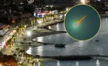 La Paz sorprende con meteorito que se partió en dos frente a El Mogote