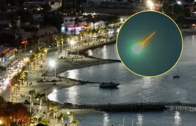 La Paz sorprende con meteorito que se partió en dos frente a El Mogote