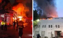 VIDEO | Dos incendios simultáneos arrasan comercios en el Centro Histórico de CDMX