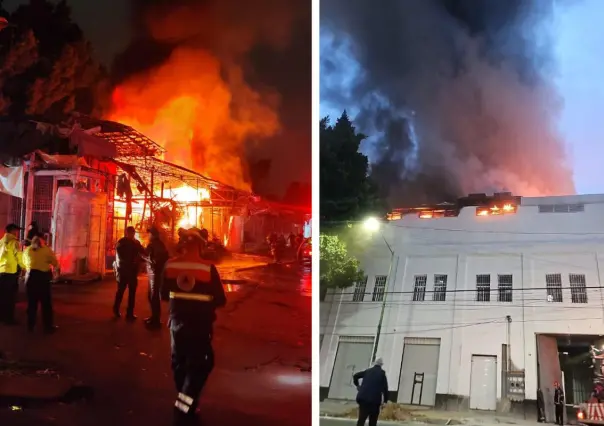 VIDEO | Dos incendios simultáneos arrasan comercios en el Centro Histórico de CDMX