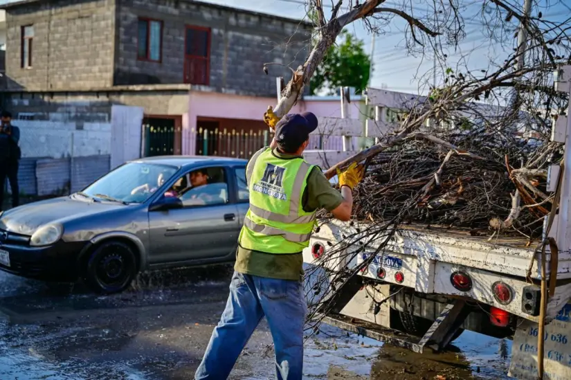 Despejan áreas afectadas por lluvias en Coahuila / Foto Gobierno de Coahuila