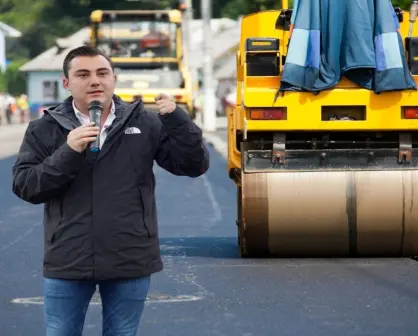 Manuel Guerra Cavazos saca del abandono vialidades con obras de pavimentación en García