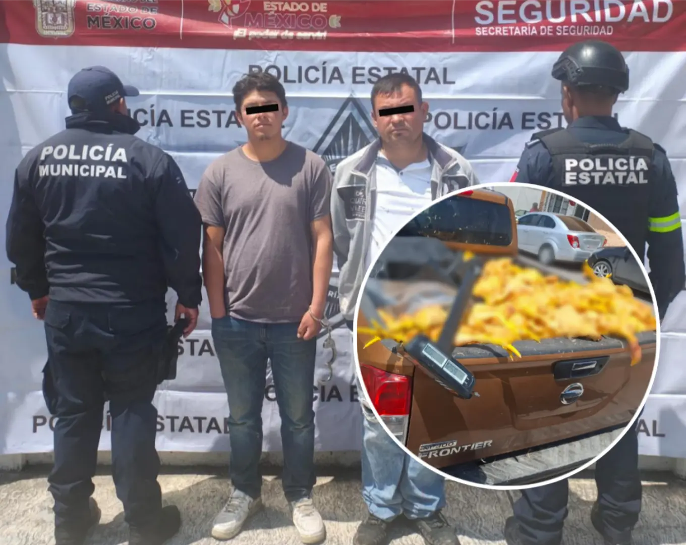 La policía localizó más de 200 pollos, dinero en efectivo y otros objetos durante la inspección. Imagen: SSEM
