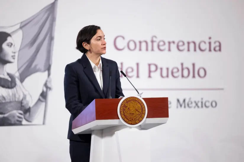 Los resultados fueron dados a conocer durante la Mañanera del Pueblo por Marcela Figueroa, titular del Secretariado Ejecutivo del Sistema Nacional de Seguridad Pública . Foto: Carlos García