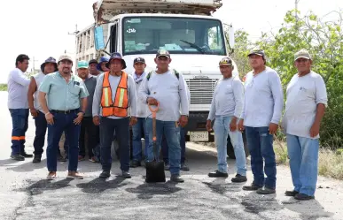 Mantenimiento en la carretera Progreso–Uaymitún por vacaciones de verano