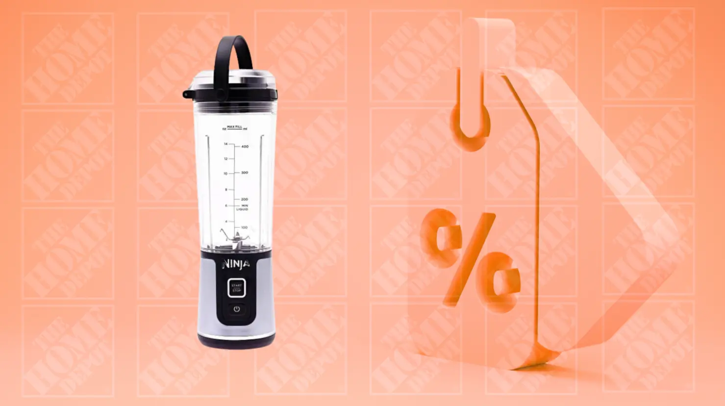 La marca Ninja es de las más reconocidas en electrodomésticos, The Home Depot ofrece la licuadora portátil con más del 40% de descuento. Foto: The Home Depot | Canva