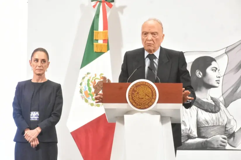 Claudia Sheinbaum y Alejandro Gertz Manero. Foto: Enrique Peña Nieto