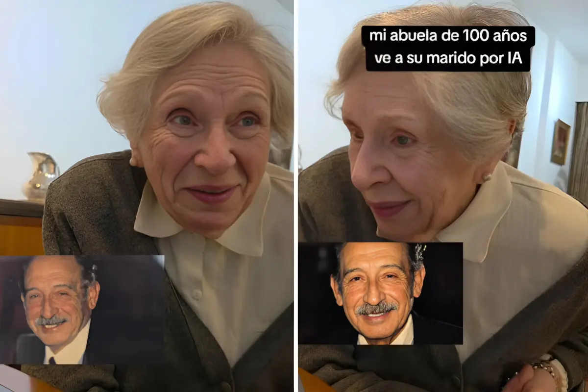 La conmovedora historia de una abuela de 100 años que revive el cariño por su esposo mediante una simulación de IA. Foto: Canva