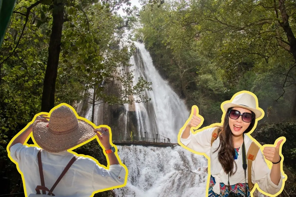La cascada Cola de Caballo abre de lunes a domingo de 9:00 am a 5:00 pm. Foto: Facebook Gobierno de Nuevo León / Canva