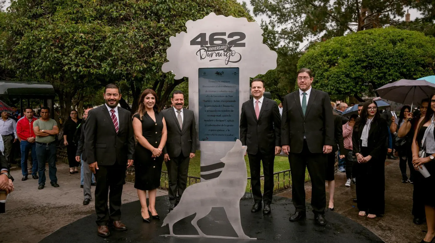 El Gobernador del Estado Esteban Villegas celebró los 462 años de la fundación de Durango. Foto: Cortesía.