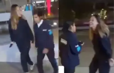 ¡Otra vez Lady Racista! Insulta a guardia y le arrebata el celular por no abrirle la puerta