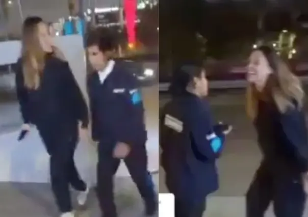 ¡Otra vez Lady Racista! Insulta a guardia y le arrebata el celular por no abrirle la puerta
