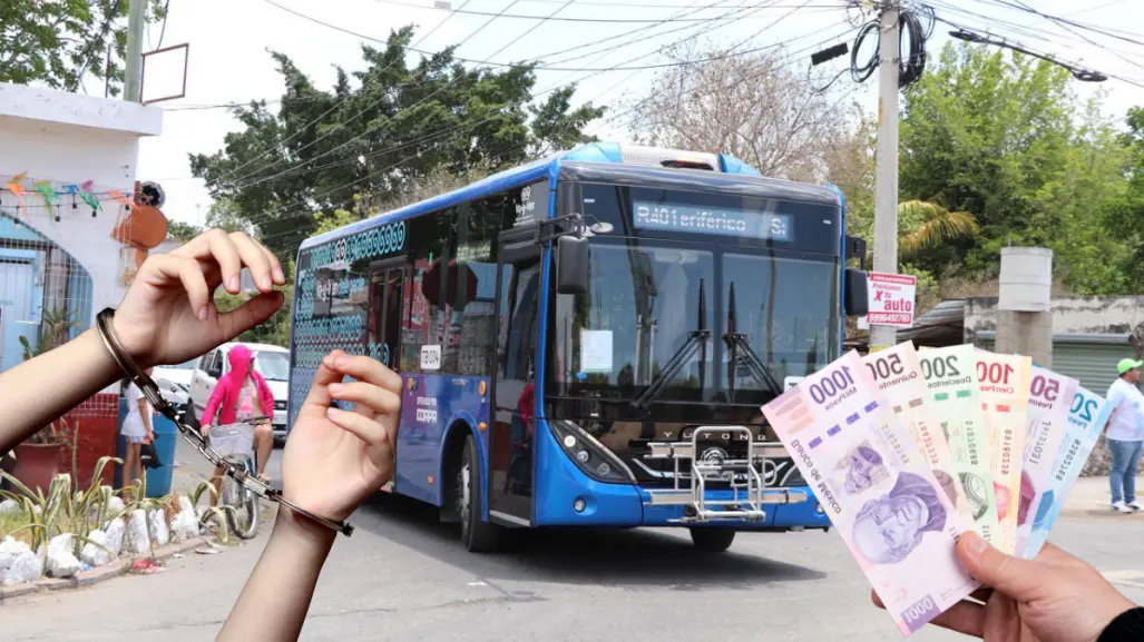 Ley Va y Ven: estas son la sanciones por daños al transporte público en Yucatán