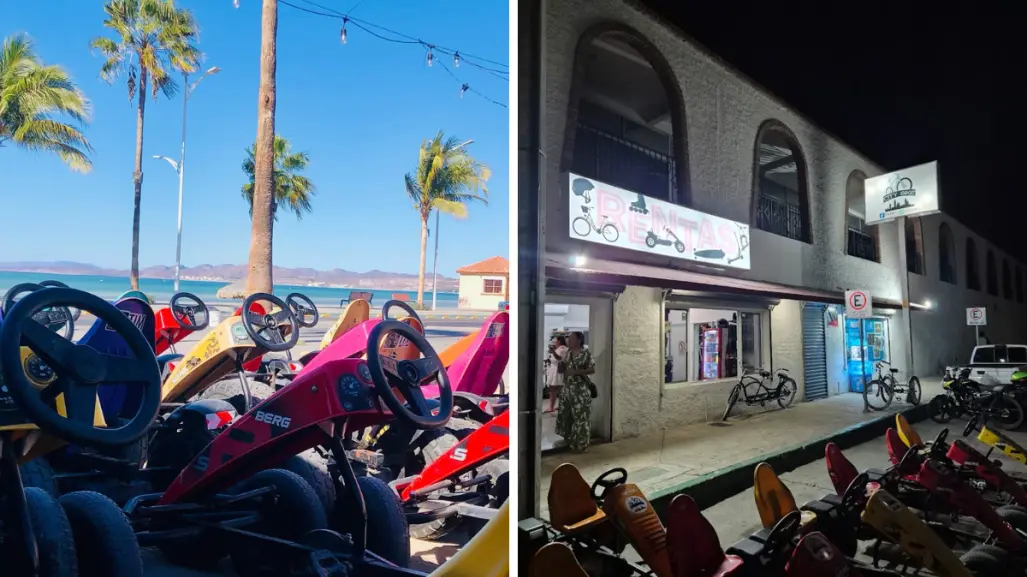 Andar en bici por el malecón de La Paz al atardecer conquista familias este verano