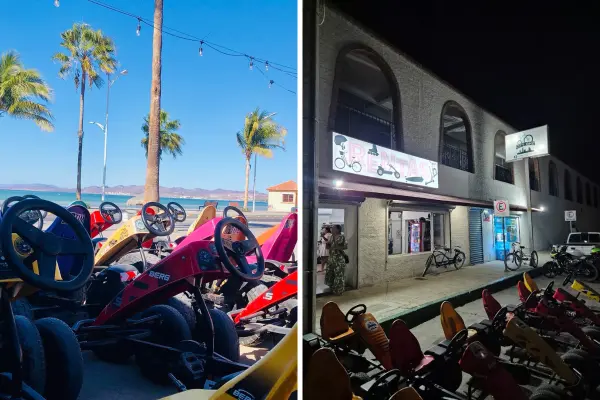 Andar en bici por el malecón de La Paz al atardecer conquista familias este verano
