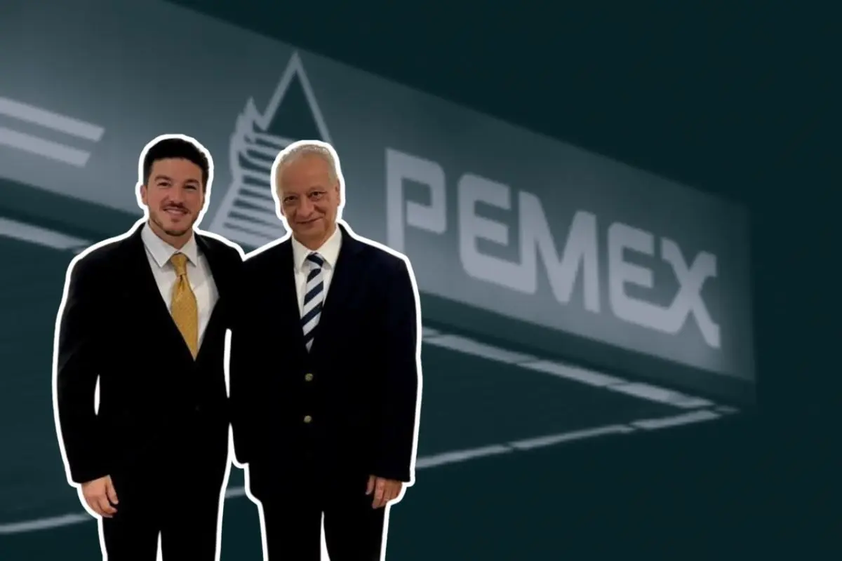 Samuel García se reunió con el director de Pemex. Foto: PEMEX / Samuel García
