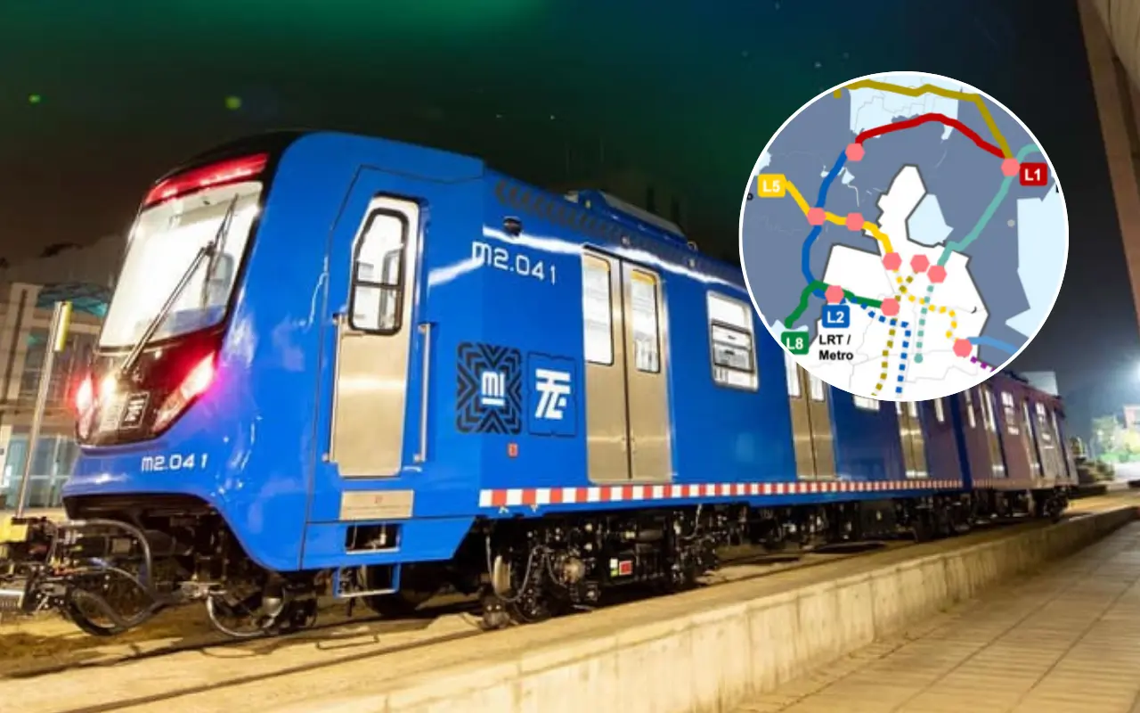 Tren ligero en marcha. Foto: X/@ChilangoCom (Canva)