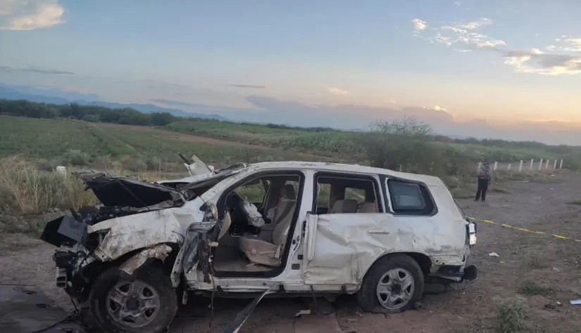 Aparatoso accidente del vicecónsul del Consulado de Estados Unidos en Monterrey en carretera de Coahuila / Foto: Informativo 365